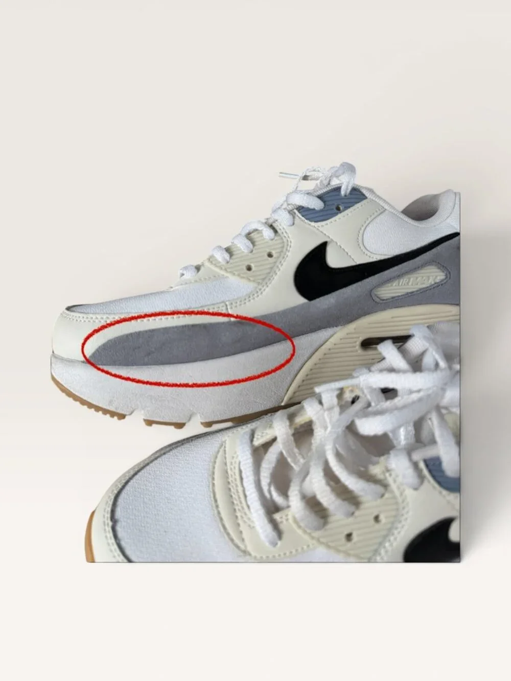 Nike Women’s Chunky Air Max 90 Futura Sneakers White Ashen Slate Orewood Brown